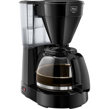 Melitta Easy – Filterkaffeemaschine mit Glaskanne, für bis zu 10 Tassen Kaffee, in Schwarz