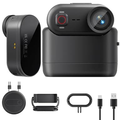 4K 30FPS Vlog Kamera, 64GB POV-Kamera, 10m wasserdicht Bodycam, Mini-Action cam mit 6 Achsen Stabilisierung, 150° freihändige Sportkamera, Tiny Actioncam, 4,5 Stunden Akkulaufzeit, überall montierbar