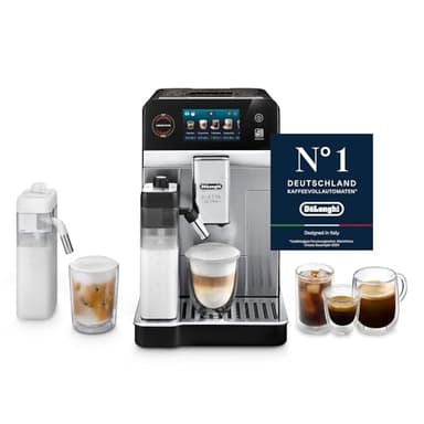 De'Longhi Eletta Ultra Kaffeevollautomat NEU - LatteCrema Milchsystem, 50+ heiße & kalte Getränke, besonders leise, intuitives Farb-Touchdisplay, einfache Reinigung, Metallgehäuse (ECAM472.85.MB)