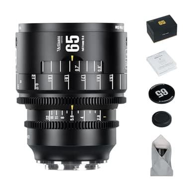 7artisans 65 mm T2.9 Makro 2X Infinte Serie Manuelles Vollformat-Prime-Cine-Objektiv mit großer Blende, kompatibel mit spiegellosen Kameras mit Nikon Z-Mount Z9,Z8,Z7,Z72,Z6,Z62,Z63,Zf,Z5,Z5II