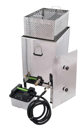 Wachsschmelzer Groß Edelstahl 14 Waben 42x62cm Dampfwachsschmelzer für Gasbrenner oder Dampfmeister