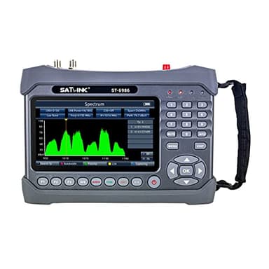 Irfora ST-6986 DVB-S/S2/T/T2/C Satellitenfinder Combo Satelliten-TV-Signalfinder Digitales Handsignalmessgerät HEVC H.265 (10 Bit) MPEG-4 mit 7-Zoll-TFT-LCD