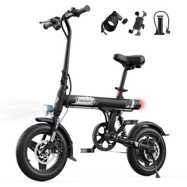 VARUN E Bike, 14 Zoll E-Bike Herren Damen mit 36V 280.8Wh Akku, 250W Motor, Ebike Klapprad mit 3 Fahrmodi, Integrierte Nabe, LCD-Display, Mini Elektrofahrräder E-Klapprad mit Reichweite Max 45 KM