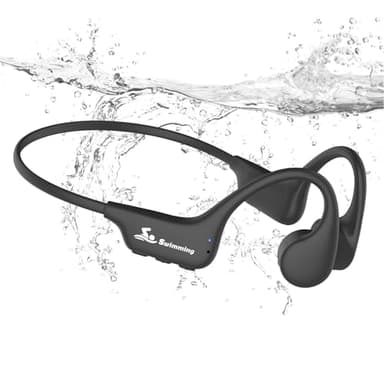 ANSTEN Kopfhörer Schwimmen,IPX8 wasserdichte Kopfhörer Schwimmen mit MP3-Player 8GB Speicher, Knochenschall KopfhöRer Bluetooth 5.4 für Laufen,Radfahren,Surfen