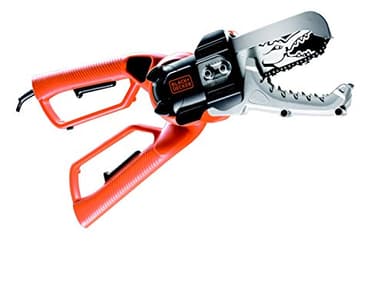 Black+Decker Elektro-Astschere Alligator (550W, 10 cm Schwertlänge, Sicherheits-Zweihandgriff, Klemmbackensystem) GK1000