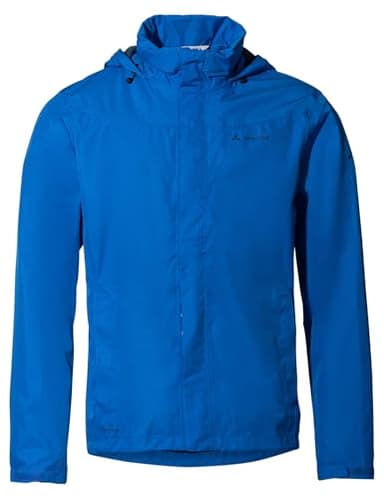 VAUDE Herren 2-Lagen Fahrrad- Regenjacke Escape Bike Light Jacket, leicht, wasserdicht, winddicht und atmungsaktiv, signal blau, L