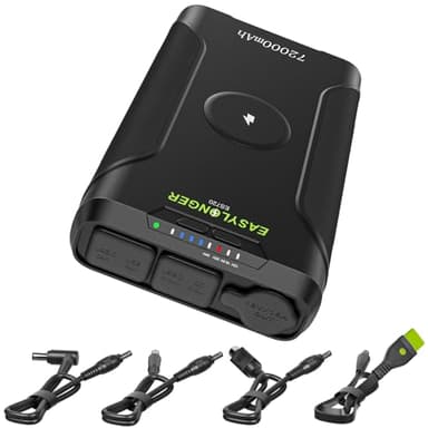EASYLONGER CPAP Akku 72000mAh 266Wh Akku für CPAP Gerät CPAP Batterie Backup 12V 24V CPAP Powerbank für ResMed AirSense 10/ AirSense 11/ AirMini/ S9/ Aircurve 10/ Philips Dreamstation