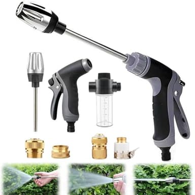 Powerjet Wasser,Power Jet Hochdruckpistole, 2026 Neues Hochdruckpistole für Gartenschlauch,Ultrawasher Turbo Hochdruckreiniger,Ideal Für Autowäsche, Garten & Terrasse