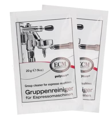 ECM Brühgruppenreiniger, Gruppenreiniger für Espressomaschinen 10 Tüten zu 20 g