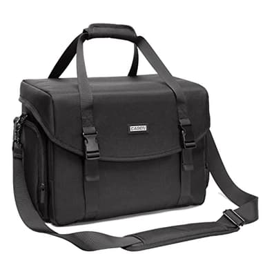 CADeN Large Camera Messenger Bag Case Schultertasche mit Stativhalter Kompatibel für Nikon, Canon, Sony, DSLR SLR Spiegellose Kameras Wasserdicht, L