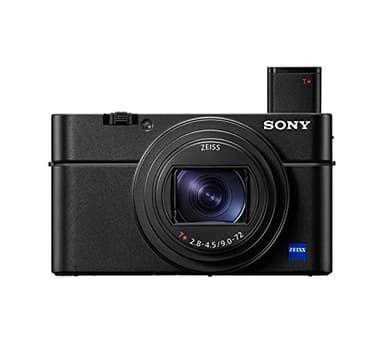 Sony RX100 VII Kompaktkamera (Premium 1"-Sensor, 4K Video, 24-200mm F2.8-4.5 ZEISS Zoom-Objektiv, Augen-Autofokus für Mensch & Tier, neigbares Display – ideal für Reisen, Vlogs & Action-Aufnahmen)