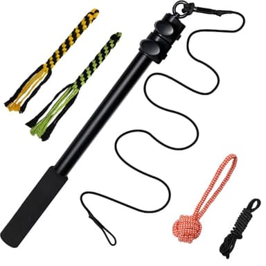 SGZIOO Reizangel Hunde, 102cm Ausziehbar Teleskopstange mit Ersatzseil, Profi Reizangel für Große und kleine Hunde, Aktives Hundespielzeug, Geeignet für Drinnen und Draußen(Grünes Wildvogelspielzeug)
