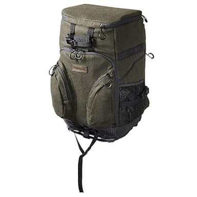 Härkila leiser Rucksackstuhl für die Jagd +150kg Metso mit YKK® - Wasserdichter Jagd- und Angelrucksack 25l robust - Sitzrucksack stabil bis 200kg belastbar