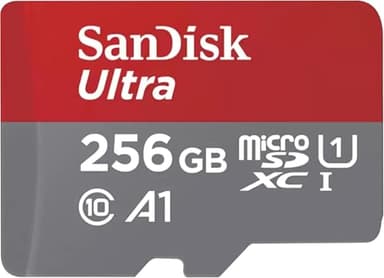 SanDisk Ultra 256 GB microSDXC UHS-I-Karte für Chromebook mit SD-Adapter (Für Smartphones und Tablets, A1, Class 10, U1, Full HD-Videos, bis zu 150 MB/s Lesegeschwindigkeit) 10 Jahre Garantie