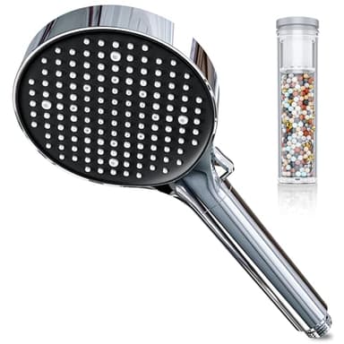 Magichome Duschkopf mit Filter in 25 Schichten, Hochdruck Handbrause 6 Strahlarten, Duschkopf Wassersparend mit Filtration Sparduschkopf für Hartes Wasser, Rest-Chlor,Schwermetall