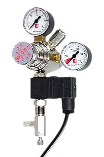 Hiwi Druckminderer CO2 Profi Variante Mehrweg mit Magnetventil und Rückschlagventil Nadelventil Aquarium Nachtabschaltung Made in Germany