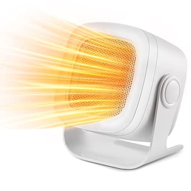 HyAdierTech Heizlüfter Keramik Elektroheizung mit 90° Oszillierend, Sofortheizung mit 2 Heizstufen, Heizlüfter Keramik, Kleine Elektroheizung Leise für Wohnzimmer, Büro