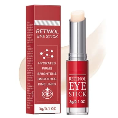 Anti Aging Retinol Augencreme Stick,Augencreme gegen Augenringe und Falten,Anti Falten Retinol Augen Creme gegen Tränensäcke,Feuchtigkeitsspendende Eye Cream,Under Eye Brightener,Under Eye Balm Stick