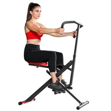 SPORTNOW Total Power Body Crunch mit verstellbarem Sitz klappbar Kompakt Multifunktionales Fitness Trainingsgerät 100 kg belastbar Home Gym für Brust Gesäß Bauchmuskeln Beine und Arme