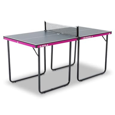 JOOLA Midsize X – kompakte Tischtennisplatte für drinnen,platzsparend, klappbar, mit Netz,152 x 76 cm