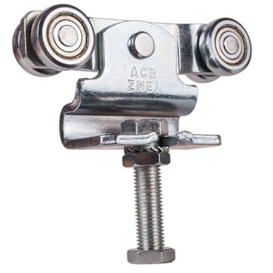 ATTAS Doppelrollapparat Typ 0 Laufwerk höhenverstellbar für Stahl Laufschienen Schiebetor Scheunentor | Laufrollen Profil Typ 0 | Rollen für Schiebetürbeschlag | Laufkatze MEA Tor-Schienen 28x30