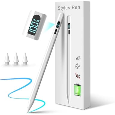 Mixoo Stylus Pen für iPad Apple2018-2025 ipad Stift 3X Schnelleres Laden/Arbeit11st. Handflächenablehnung/Neigungssensitivität,Kompatibel mit iPad11/10/9/8/7/6Gen.,Pro11/12.9/13'',Air3-5/Mini5/6/7