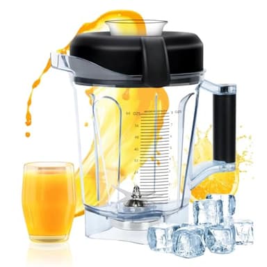 Leepenk Ersatz-Behälter für Vitamix 750, 5000, 5200, 6300, 7500, VM0158a, VM0197, passend für Vitamix Blender Pitcher G/Classic C/Commercial/Explorian Serie usw., 1,8 l