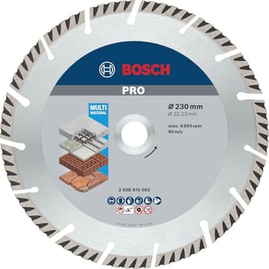 Bosch Accessories Professional Diamanttrennscheibe Standard for Universal (Beton und Mauerwerk, 230 x 22,23 mm, Zubehör Winkelschleifer)