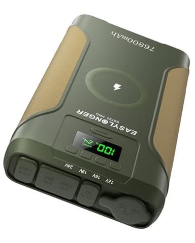 EASYLONGER ES720 PRO CPAP Akkupack, 276.48 Wh Akku für ResMed AirSense 10/11, AirMini, Aircurve 10/11, BMC M1 Mini, Philips Dreamstation, Tragbarer Notfallakku CPAP Powerbank für Campingausflüge