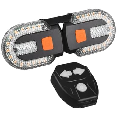 600 Akku-Blinker, 5 Modi Rücklicht, kabellose Fernbedienung für Sicherheit beim Radfahren, 13 x 13 cm, 4,8 m Fernbedienung, 45 Stunden Laufzeit