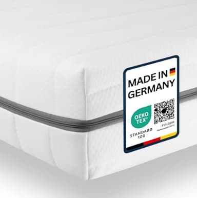 Sleepneo Matratze 70x200 - Ergonomische Kaltschaummatratze - 7-Zonen-Matratze H2 H3 - Oeko TEX Zertifiziert - Waschbarer Bezug - 2in1 Matratzen Härtegrad - atmungsaktiv - Höhe 15 cm