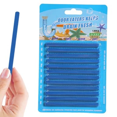 Abflussreiniger Sticks Desodorierungsmittel Abflussreiniger Und Reiniger Für Abflussrohre 12 STÜCKE Kraftvolle Abfluss Geruchskiller Erfrischende Abflusssticks - Drainsticks Für Die Rohrreinigung