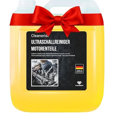 Die Seifenblase® 5L Ultraschallreiniger Konzentrat (1:10) für Werkstatt, Motorenteile & Vergaser - entfernt Fett, Öl und Schmutz - Ultraschallbad auch für Dichtungen, Kolben, Ventile, Einspritzdüsen
