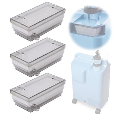 Sauerstoffkonzentrator-Ansaugfilter, kompatibel mit EverFlo 5L, O2-Generator-Maschine, Ersatzzubehör, 3 Stück