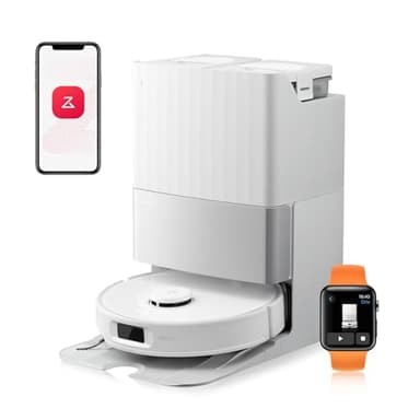 roborock Qrevo Edge S5A Saugroboter mit Wischfunktion,Dual Anti-Tangle-System,18.500Pa,FlexiArm Design Kantenreinigung, Hebarem Wischmopp,75℃ Heißwasser-Moppwäsche (Weiß)