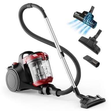 Akitas C10T 900W Beutelloser Staubsauger ohne Beutel Cat and Dog Tierhaare,Staubsaugerzylinder mit Deutschem Wessel Werk,28cm Breite Große Turbokopf-Spinnbürste