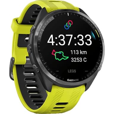 Garmin Unisex Forerunner® 965 DLC Titan GPS Uhr, zitronengelb-schwarz, OneSize