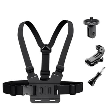 YEHOLDING Brustgurthalterung Kit Kompatibel mit Insta 360 X5 X4 X3 X2 X, Verstellbarer Brustgurt,Action cam zubehör kit Kompatibel mit Insta360 ACE Pro 2 ACE Pro ACE ONE RS R GO 2 3