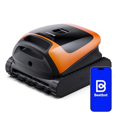 (2026 Neu) Beatbot Sora 30 Poolroboter Boden und Wand, 25700 LPH Saugleistung, 3-Zonen-Reinigung, intelligentes Parken an der Wasseroberfläche, 5 Stunden Laufzeit, Filterkorb mit 5 L Kapazität, Orange