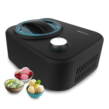 Cecotec Eismaschine mit 0,8 L Kompressor Gelacy 800. 100 W, Eiscreme-Maschine, Manuelle Steuerung, Entnehmbarer Aluminiumbehälter, Eiscreme in 60 Minuten, Automatischer Betrieb