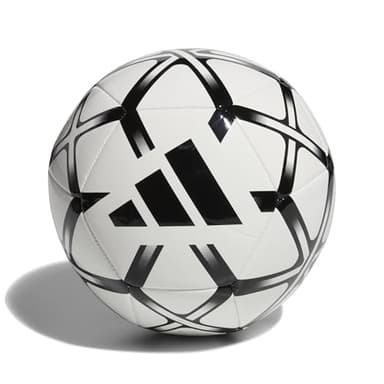 adidas Unisex Starlancer Club Ball Recreation Ball, White/Black, 5