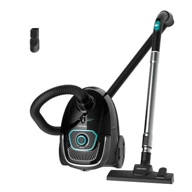 Cecotec Bodenstaubsauger mit 2,5 L Beutel Conga Powerbag 2500 Compact Plus. 850 W, Hochleistungsfiltration, Teleskoprohr aus Metall, inklusive Zubehör für Möbel und Ecken