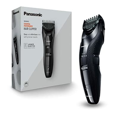 Panasonic ER-GC53K503 Haarschneider für Männer, tragbarer, kabelloser, wasserdichter Trimmer, 19 Längeneinstellungen, 1 Aufsatz, kabelloser & kabelgebundener Betrieb, Schwarz