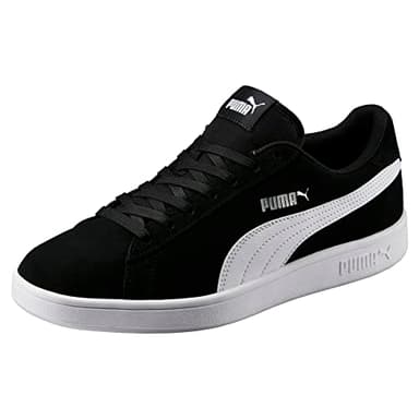 PUMA Unisex Puma Smash V2 Sneaker, Puma Black Puma White Puma Silver, 47 EU