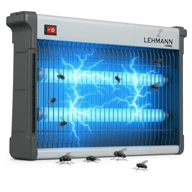 LEHMANN Insektenlampe, 26 W, Insektenvernichter Elektrisch gegen Insekten, Mücken, Fliegen Nachtfalter, Mückenfalle, bis zu 8000 h Lampenlebensdauer, für Flächen bis 150 m²