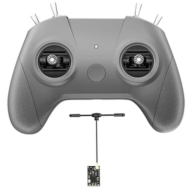 C8 ELRS V3 Fernsteuerung mit Nano Empfänger CR8 für FPV-Drohnen/Tiny Whoop/Fixed Wing, FPV-Drohnen-Simulator-Controller für Anfänger, Modus 2 (C8 ELRS Controller & Empfänger)