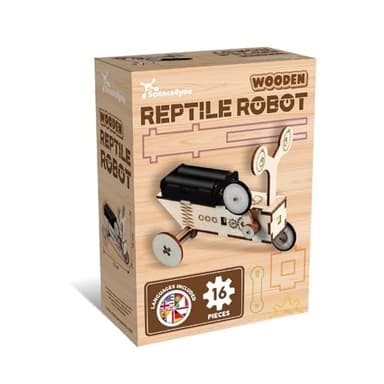 Science4you Holzroboter für Kinder 6+ Jahren – Holzmodelle, Roboter-Baukasten, Reptilienmodell, Modellbau-Geschenk für Jungen, ein Lehrreiches Baukasten-Geschenk für Mädchen und Jungen 6 7 8+ Jahren
