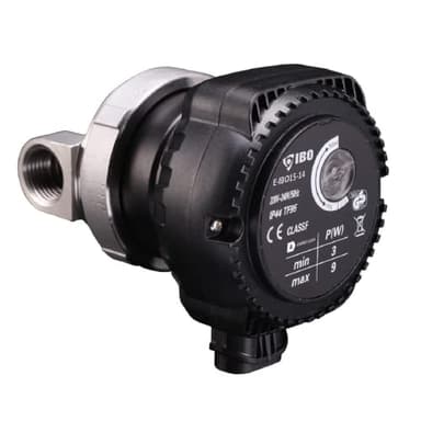 ibo E-IBO 15-14 Umwälzpumpe Zirkulationspumpe für Brauchwarmwasser für die Umwälzung Pumpe ohne Drosselklappe für die Warmwasserzirkulation. Niedriger Energiever brauch