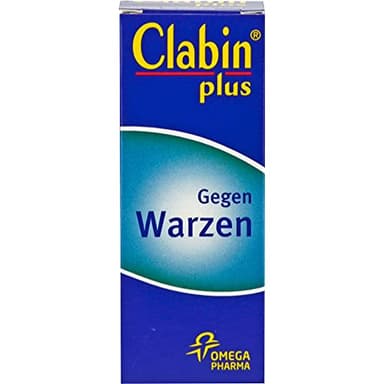 CLABIN Plus Anti-Warzen Lösung – Warzenmittel zur schnellen Entfernung von Warzen – Warzentinktur – Warzenentferner mit Salicylsäure – bei Handwarzen und Fußwarzen – 1 x 15 ml