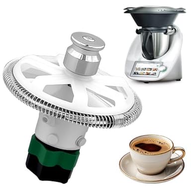 Milchaufschäumer-Aufsatz für Thermomixer TM5 TM6 Mixeraufsatz, Speziellen Milchaufschäumer-Aufsatz, Edelstahl Milchschäumteile für Kochroboter, Milchaufschäumer für Kochroboter